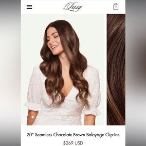 Luxy hair extension set chocolate brown